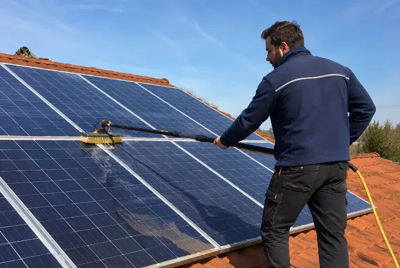 Nettoyage et entretien de panneaux solaires à Babeau-Bouldoux